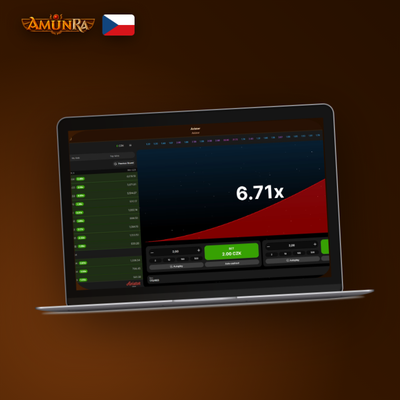 Ikona auto-cashout s cílovým multiplikátorem 2.00x v Aviator game AmunRa Casino