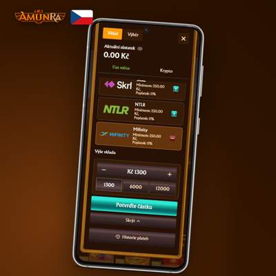 Paysafecard jako bezpečná předplacená metoda vkladu v AmunRa Casino bez sdílení údajů