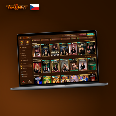 Ikona webového prohlížeče pro rychlý přístup k AmunRa Casino bez instalace na počítači